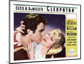 Cleopatra, Henry Wilcoxon, Claudette Colbert, 1934-null-Mounted Art Print