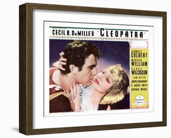 Cleopatra, Henry Wilcoxon, Claudette Colbert, 1934-null-Framed Art Print