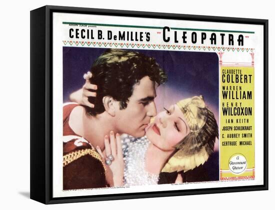 Cleopatra, Henry Wilcoxon, Claudette Colbert, 1934-null-Framed Stretched Canvas