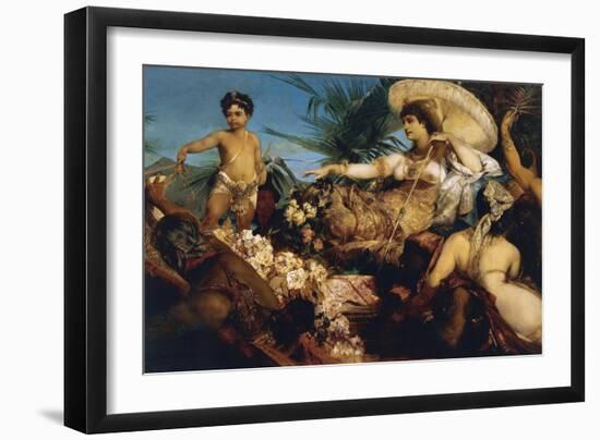 Cleopatra on Nile, Circa 1875-Hans Makart-Framed Giclee Print