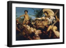 Cleopatra on Nile, Circa 1875-Hans Makart-Framed Giclee Print