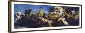 Cleopatra on Nile, Circa 1875-Hans Makart-Framed Premium Giclee Print