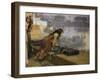 Cleopatra on the Terraces of Philae, 1896-Frederick Arthur Bridgman-Framed Giclee Print