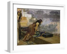 Cleopatra on the Terraces of Philae, 1896-Frederick Arthur Bridgman-Framed Giclee Print