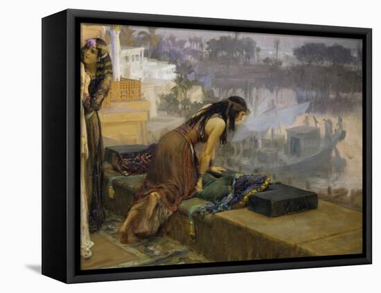 Cleopatra on the Terraces of Philae, 1896-Frederick Arthur Bridgman-Framed Stretched Canvas