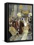 Cleopatra Receiving Marc Antony in Ancient Egypt-null-Framed Stretched Canvas