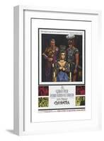 Cleopatra, Rex Harrison, Elizabeth Taylor, Richard Burton on Poster Art, 1963-null-Framed Giclee Print