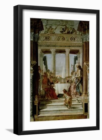 Cleopatra's Banquet-Giovanni Battista Tiepolo-Framed Giclee Print