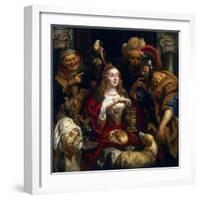 Cleopatra's Feast, 1653-Jacob Jordaens-Framed Giclee Print