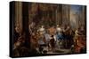 Cleopatra's Feast-Johann Georg Platzer-Stretched Canvas