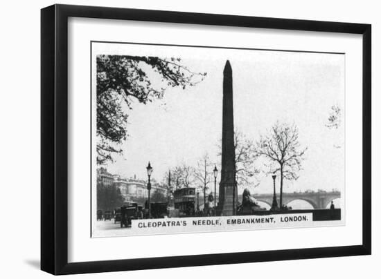 Cleopatra's Needle, Embankment, London, C1920S-null-Framed Giclee Print