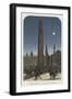 Cleopatra's Needle in its Proposed Position at Westminster-null-Framed Giclee Print