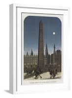 Cleopatra's Needle in its Proposed Position at Westminster-null-Framed Giclee Print