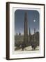 Cleopatra's Needle in its Proposed Position at Westminster-null-Framed Giclee Print