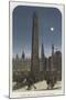 Cleopatra's Needle in its Proposed Position at Westminster-null-Mounted Giclee Print