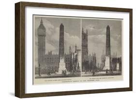 Cleopatra's Needle in the Proposed Site-null-Framed Giclee Print