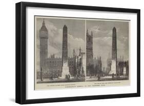 Cleopatra's Needle in the Proposed Site-null-Framed Giclee Print