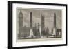 Cleopatra's Needle in the Proposed Site-null-Framed Giclee Print