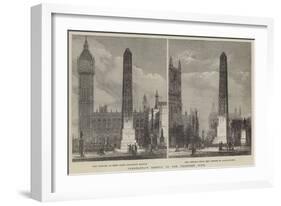 Cleopatra's Needle in the Proposed Site-null-Framed Giclee Print