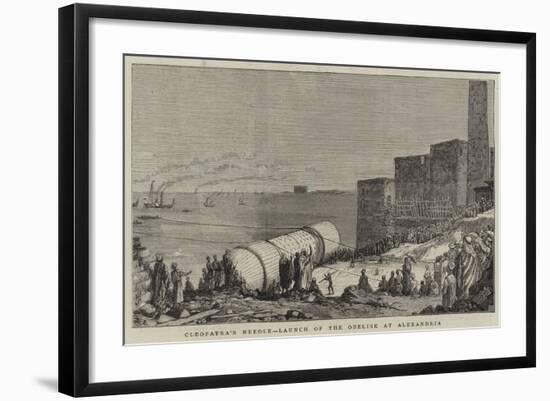 Cleopatra's Needle, Launch of the Obelisk at Alexandria-null-Framed Giclee Print