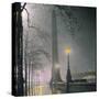 Cleopatra's Needle on the Embankment by Night-null-Stretched Canvas