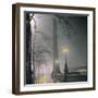 Cleopatra's Needle on the Embankment by Night-null-Framed Photographic Print