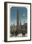 Cleopatra's Needle Outside the Houses of Parliament, London, C Late 19th Century-null-Framed Giclee Print