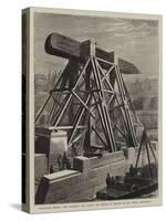 Cleopatra's Needle, the Machinery for Placing the Obelisk in Position on the Thames Embankment-null-Stretched Canvas