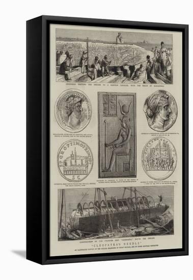 Cleopatra's Needle-Godefroy Durand-Framed Stretched Canvas