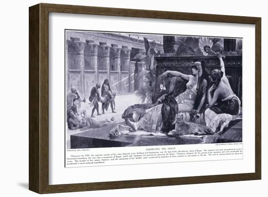 Cleopatra the Great, C.1920-Alexandre Cabanel-Framed Giclee Print