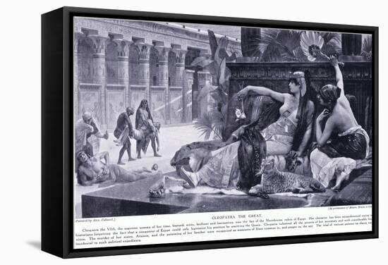Cleopatra the Great, C.1920-Alexandre Cabanel-Framed Stretched Canvas
