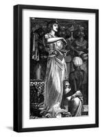 Cleopatra VII (69-30 B), Queen of Egypt, Dissolving Pearls in Wine, 1866-Frederick Augustus Sandys-Framed Giclee Print