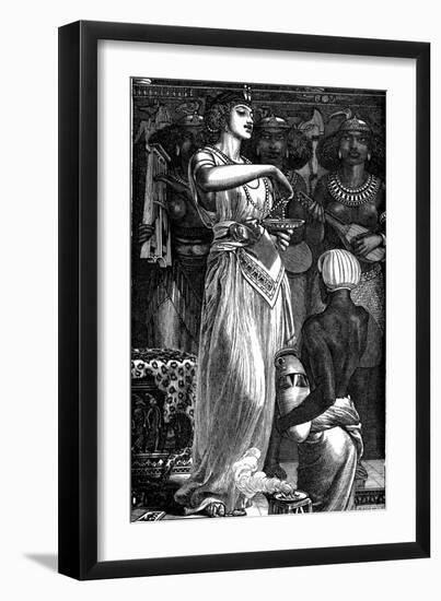 Cleopatra VII (69-30 B), Queen of Egypt, Dissolving Pearls in Wine, 1866-Frederick Augustus Sandys-Framed Giclee Print