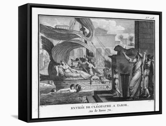 Cleopatra VII in Her Barge on the Nile-Augustyn Mirys-Framed Stretched Canvas