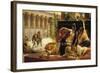 Cleopatra VII, Queen of Egypt, Trying out Poisons on Prisoners Condemned to Death, 1887-Alexandre Cabanel-Framed Giclee Print