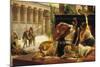 Cleopatra VII, Queen of Egypt, Trying out Poisons on Prisoners Condemned to Death, 1887-Alexandre Cabanel-Mounted Giclee Print