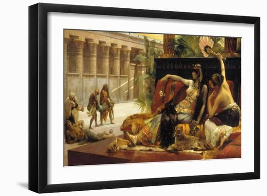 Cleopatra VII, Queen of Egypt, Trying out Poisons on Prisoners Condemned to Death, 1887-Alexandre Cabanel-Framed Giclee Print