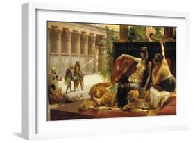 Cleopatra VII, Queen of Egypt, Trying out Poisons on Prisoners Condemned to Death, 1887-Alexandre Cabanel-Framed Giclee Print