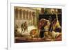 Cleopatra VII, Queen of Egypt, Trying out Poisons on Prisoners Condemned to Death, 1887-Alexandre Cabanel-Framed Giclee Print