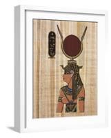 Cleopatra VII, Reconstruction of a Relief From the Temple of Kom Ombo-Egyptian-Framed Giclee Print