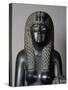 Cleopatra VII with Cornucopia, Basalt Statue-null-Stretched Canvas