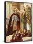 Cleopatra Welcoming Caesar-Tancredi Scarpelli-Framed Stretched Canvas