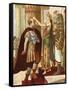 Cleopatra Welcoming Caesar-Tancredi Scarpelli-Framed Stretched Canvas