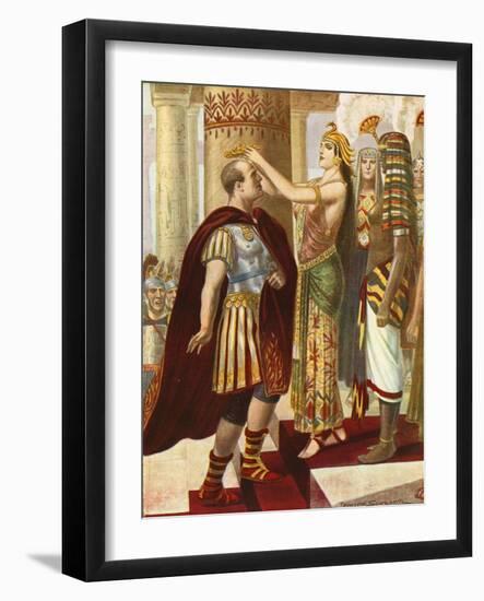 Cleopatra Welcoming Caesar-Tancredi Scarpelli-Framed Giclee Print