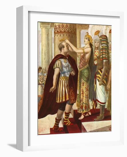 Cleopatra Welcoming Caesar-Tancredi Scarpelli-Framed Giclee Print