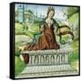 Cleopatra with Two Snakes, Miniature from the Lives of Famous Women-null-Framed Stretched Canvas