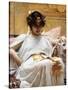 Cleopatra-John William Godward-Stretched Canvas