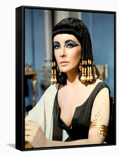 Cleopatre by Joseph L. Mankiewicz with Elizabeth Taylor, 1963 (photo)-null-Framed Stretched Canvas