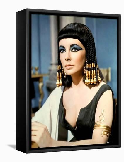 Cleopatre by Joseph L. Mankiewicz with Elizabeth Taylor, 1963 (photo)-null-Framed Stretched Canvas