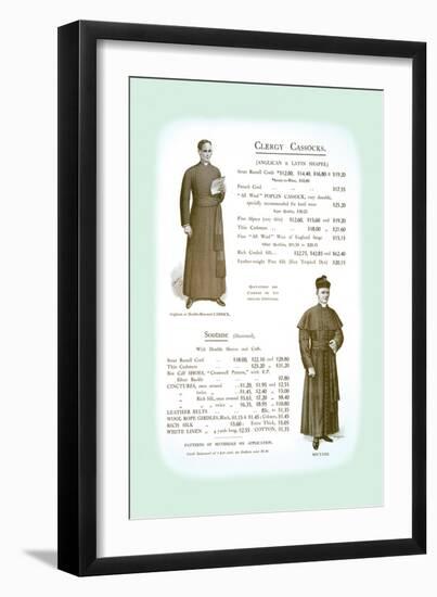 Clergy Cassocks-null-Framed Art Print